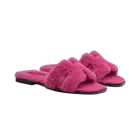 hermes oran fluffy|hermes oran sandals.